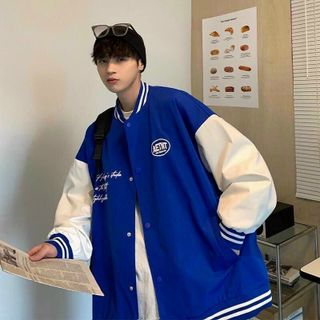 Áo khoác bomber logo thêu chữ form đẹp