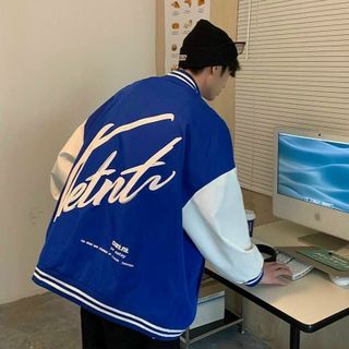 Áo khoác bomber logo thêu chữ form đẹp