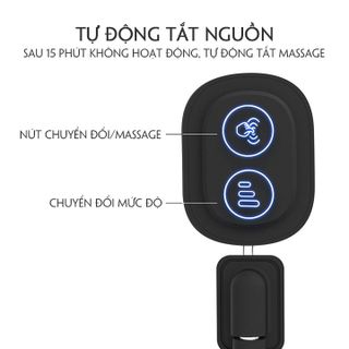 Tựa lưng chống gù cao su non có chế độ rung massage -Tựa Lưng Ô Tô - Tự Lưng Ghế Văn Phòng, Gối tựa lưng