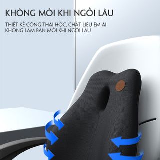 Tựa lưng chống gù cao su non có chế độ rung massage -Tựa Lưng Ô Tô - Tự Lưng Ghế Văn Phòng, Gối tựa lưng