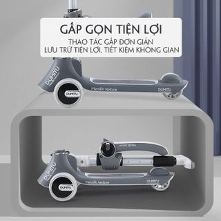 (Bảo Hành 1Năm) Xe trượt Scooter cao cấp cho bé có đèn chân phát sáng - Xe chòi chân cho bé từ 0-50kg