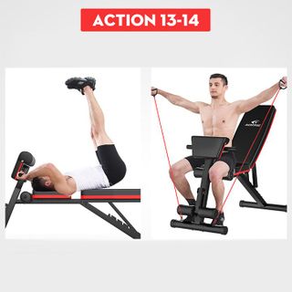 Ghế Tập Tạ Đa Năng - Máy Tập Tạ, Tập Gym - Ghế Tập Gym Tại Nhà, Cơ Tay, Bắp Tay, Cơ Bụng