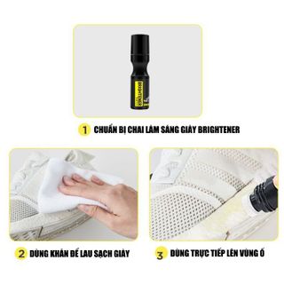 Chai vệ sinh làm sạch và tẩy ố giày Little White CLEANER và BRIGHTENER 100ml