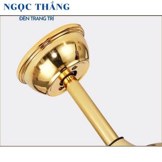 Quạt Trần Đèn Chùm Pha Lê Trang trí Phòng Khách Cao Cấp QT87068 Ngọc Thắng (Kèm remote điều khiển từ xa)