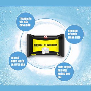 Khăn lau vệ sinh áo khoác đa năng DOWN COAT CLEANING WIPES 12 khăn