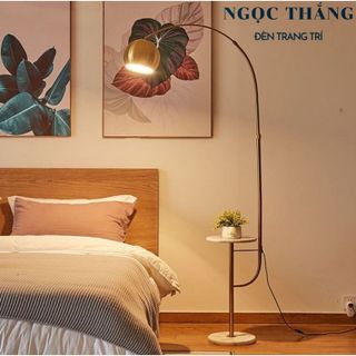 Đèn Cây Đứng Đọc Sách Trang Trí Phòng Khách Phòng Ngủ Cao Cấp DC701 Ngọc Thắng (Tặng kèm bóng Led Bulb 12W ánh sáng vàng