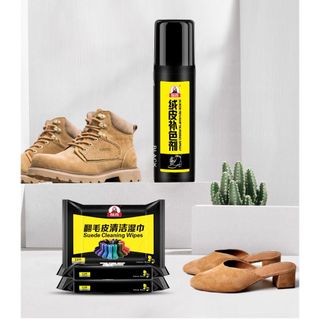 Khăn lau vệ sinh giày da lộn Suede Cleaning Wipes đa năng 12 khăn