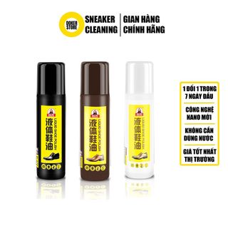 Xi đánh giày da dạng lỏng LIQUID SHOE POLISH đa năng 75ml đen trắng nâu giá sỉ