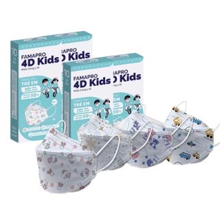 Khẩu trang y tế Famapro Kid 4D (KF94) - hình ngẫu nhiên - 10 cái/ Hộp giá sỉ