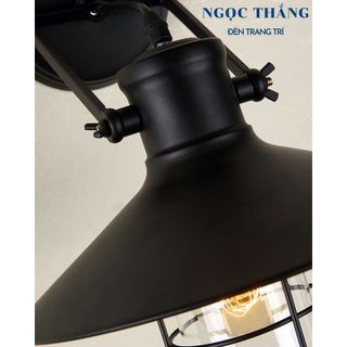 Đèn treo tường ốp tường trang trí phòng ngủ cầu thang quán cà phê E27 220V GTCN96 Ngọc Thắng (Tặng bóng Led Edison 4w)