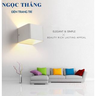 Đèn Led treo tường hắt tường trang trí trong nhà cầu thang Led vàng 7W 220V GT350 Ngọc Thắng
