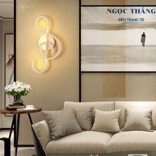 Đèn led treo tường gắn tường trang trí trong nhà cầu thang Led 3 chế độ màu 220V 22W GT376 Ngọc Thắng (Kèm remote)