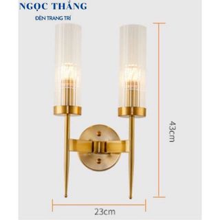 Đèn gắn tường ốp tường trang trí phòng khách phòng ngủ cầu thang E27 220V V8240 Ngọc Thắng (Tặng bóng Led Edison)