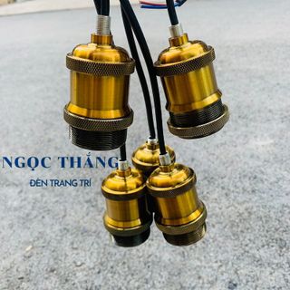 Bộ 2 dây 3 dây 5 dây đèn thả trang trí đuôi đồng E27 220V Ngọc Thắng (Tặng kèm 3 bóng đèn led edison 4w)