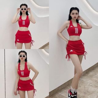 Set Bộ Thể Thao Váy Dây Rút V1 Siêu Đẹp Giá Sỉ, Hàng Chuẩn Đẹp