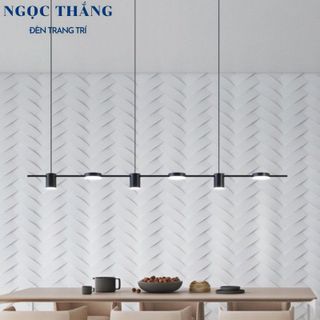 Đèn thả trần 5 bóng trang trí phòng khách bàn ăn Led 3 chế độ màu 40W 220V THCN228 Ngọc Thắng (Tặng remote điều khiển)