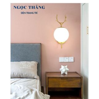 Đèn gắn tường ốp tường trang trí phòng khách phòng ngủ cầu thang E27 220V GT488 Ngọc Thắng (Tặng bóng Led Edison vàng)