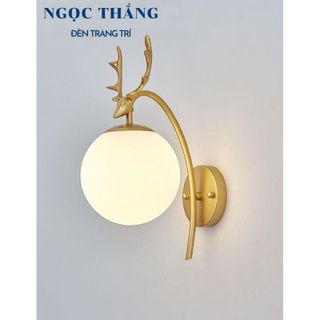 Đèn gắn tường ốp tường trang trí phòng khách phòng ngủ cầu thang E27 220V GT488 Ngọc Thắng (Tặng bóng Led Edison vàng)