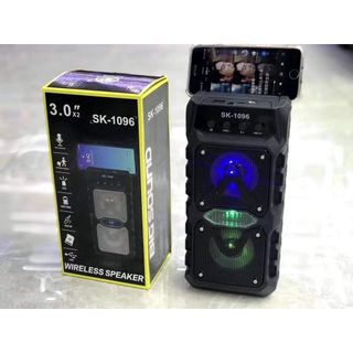 [Tặng Micro Kèm Hát] Loa Karaoke Bluetooth Mini SK1096 , Âm Thanh Sống Động Kèm Theo Đèn Led