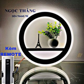 Đèn Led treo tường trang trí phòng ngủ phòng khách cầu thang 8W Led 3 chế độ màu 220V GT307 Ngọc Thắng (Kèm remote)