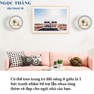 Đèn Led treo tường trang trí phòng ngủ phòng khách cầu thang 8W Led 3 chế độ màu 220V GT307 Ngọc Thắng (Kèm remote)