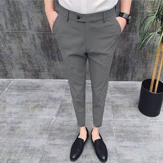 Quần Tây Nam Hàn Quốc Ống Côn Cao Cấp, chất vải co giãn dày dặn, form Slimfit hàn quốc