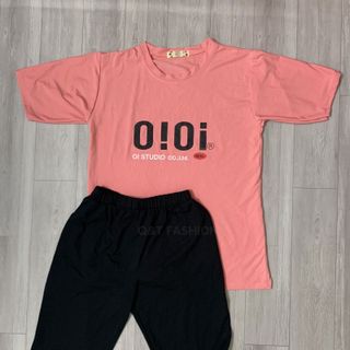 Sét bộ nữ ,đồ bộ lững ngố nữ thun coton sufa,áo phom rộng phối quần đen ,thời trang xuân hè BL11-HỒNG PHẤN