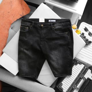 Quần short jean nam bigsize màu đen bạc sz 80 - 130kg