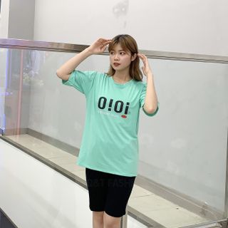 Sét bộ nữ ,đồ bộ lững ngố nữ thun coton sufa,áo phom rộng phối quần đen ,thời trang xuân hè BL11-Xanh lá