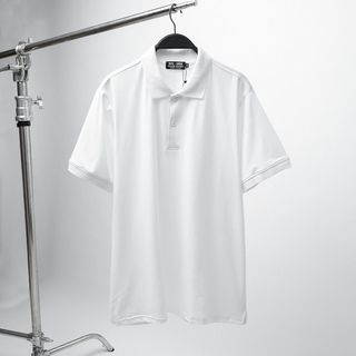 Áo thun polo trơn trắng đen chất cotton 65/35 nam bigsize 80 - 130kg