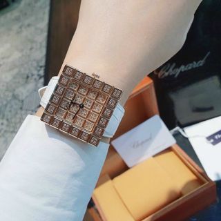 ĐỒNG HỒ CHOPPARD DA VUÔNG NỮ CAO CẤP SALE