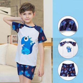 Bộ bơi bé trai rời in hình khủng long