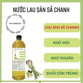 Nước lau sàn Dầu sả chanh nguyên chất chai 1 lít