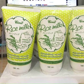 Sữa rửa mặt Rice milk Thái Lan 180ml - Auth - Gạo cosmetics