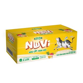 Sữa nuvi lắc trái cây Thùng 24 túi NUTIFOOD