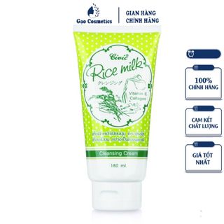 Sữa rửa mặt Rice milk Thái Lan 180ml - Auth - Gạo cosmetics