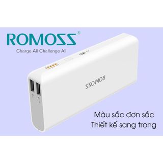 [Mã 255ELSALE giảm 7% đơn 300K] Pin sạc dự phòng 10.000 mah romoss solit 5 - có sạc nhanh pd0050