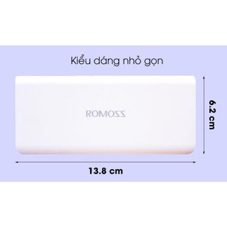 [Mã 255ELSALE giảm 7% đơn 300K] Pin sạc dự phòng 10.000 mah romoss solit 5 - có sạc nhanh pd0050
