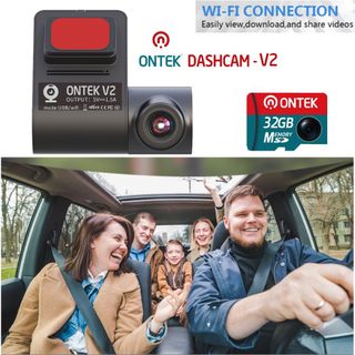 Camera hành trình ô tô ONTEK V2, kết nối WIFI điện thoại và Màn Hình Android FULL HD siêu net - Giá cực tốt giá sỉ