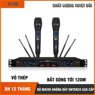 [CHÍNH HÃNG ONTEK VN] Bộ micro không dây ONTEKCO U10b hát karaoke chuyên nghiệp cao cấp chính hãng bảo hành 24 tháng giá sỉ