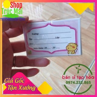 nhãn vở Combo 80 chiếc nhãn vở có keo dính
