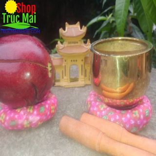 Bộ chuông mõ đồng vàng cho phật tử tại gia và thầy cúng