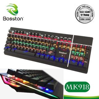 [Mã 255ELSALE giảm 7% đơn 300K] Keyboard Bosston MK918 (Phím cơ) USB mới 100%