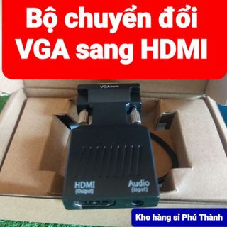 Bộ chuyển đổi VGA sang HDMI có audio hộp đầy đủ giá sỉ