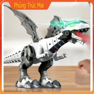Khủng Long Robot Phun Khói - Lửa Điện Sử Dụng Pin , Đồ chơi cho bé
