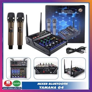 BỘ MIXER KARAOKE LIVESTREAM YAMAHA G4 - USB CAO CẤP , TẶNG KÈM 2 MICRO KHÔNG DÂY