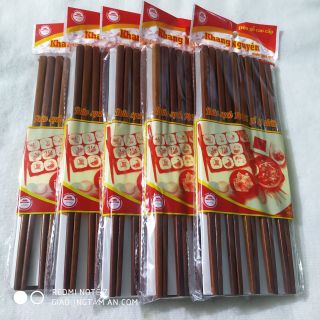 Đũa gỗ xoay cao cấp Khang Nguyên - nâu đỏ ấm cúng
