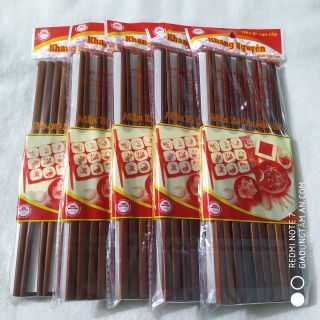 Đũa gỗ xoay cao cấp Khang Nguyên - nâu đỏ ấm cúng