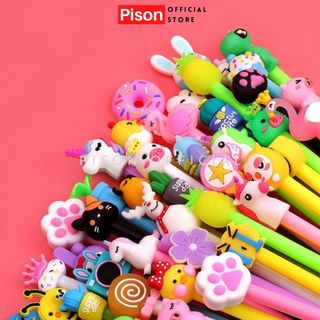 Bút bi nước mực gel , bút bi cute mực đen ngòi kim 0.38mm - 01 bút giá sỉ