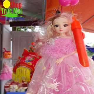 Tặng Vương miện đính đá cao cấp - Đèn lồng công chúa nhảy mặc váy có nhạc có đèn cao cấp